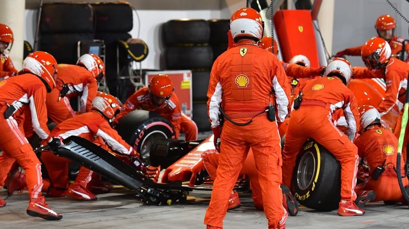 Francesco Cigarini suffered a dreadful injury in the pit lane