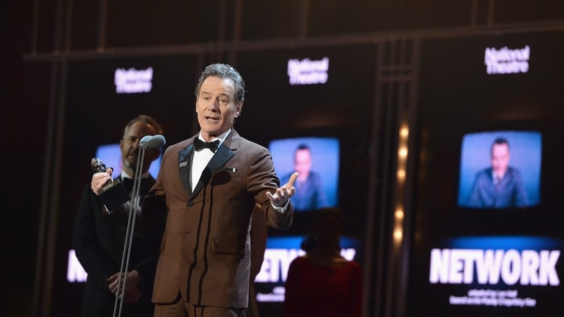 Bryan Cranston won a Best Actor award at Sunday's Olivier Awards
