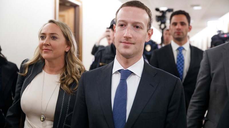 Mark Zuckerberg arrives at Capitol Hill last night to meet US politicians