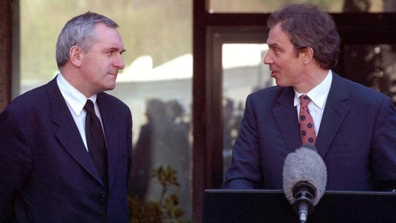 Bertie Ahern and Tony Blair (1998) Getty Images