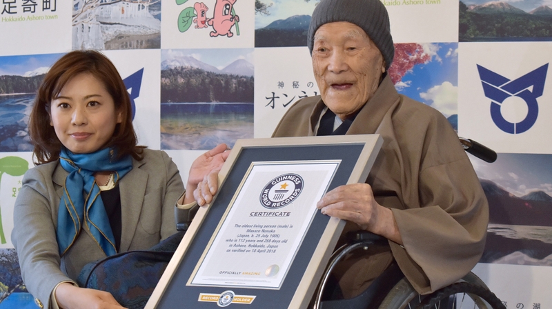 Masazo Nonaka credits sweets and hot baths for his longevity