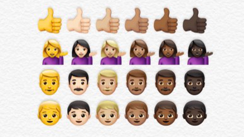 Researchers found most people who chose to modify their emojis opted for a skin tone that aligned with their own