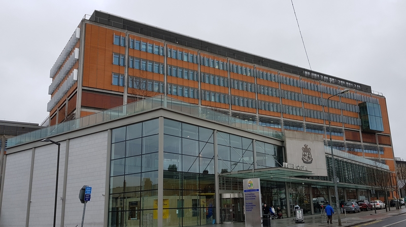 Mater Hospital in Dublin was among the worst affected today