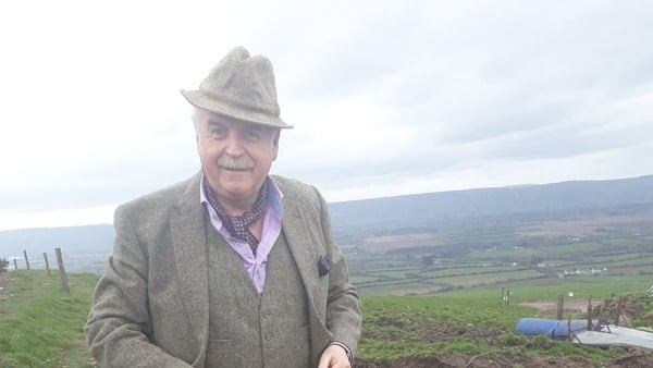 Marty Whelan on the farm