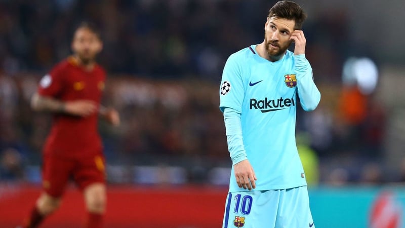 Lionel Messi's side crashed out in Italy