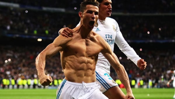 Cristiano Ronaldo celebrates scoring the winner