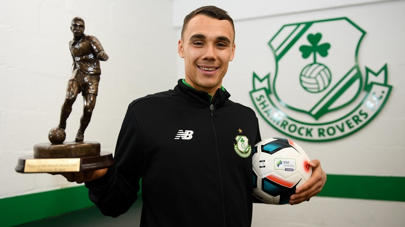 Graham Burke poses wih