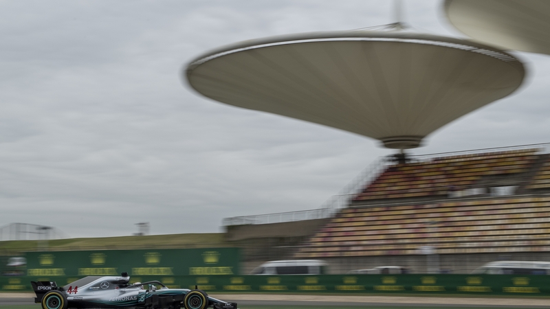 Lewis Hamilton finished well clear in opening practice