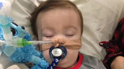 The toddler died at 2.30am this morning