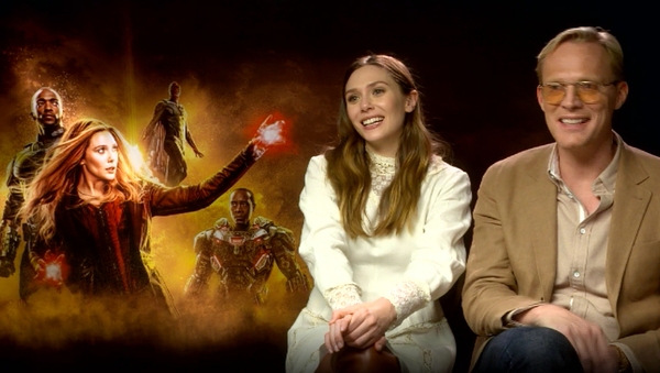Elizabeth Olsen and Paul Bettany