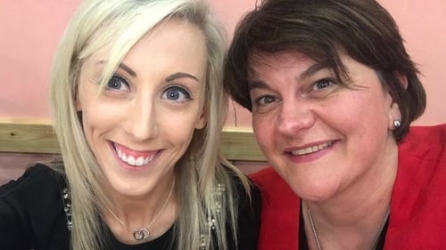 Arlene Foster posted a picture to Twitter with DUP MLA Carla Lockhart