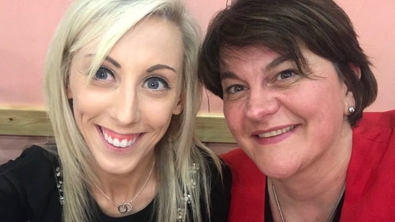 Arlene Foster posted a picture to Twitter with DUP MLA Carla Lockhart