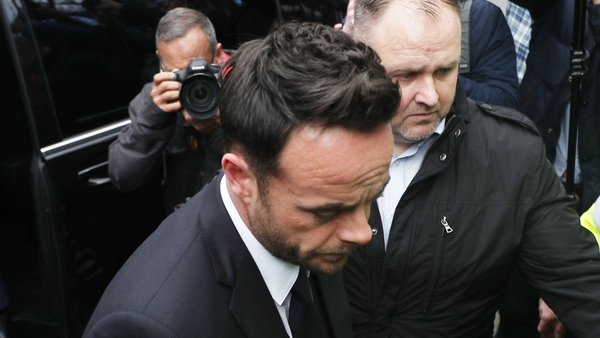 Ant McPartlin arriving at court on Monday afternoon