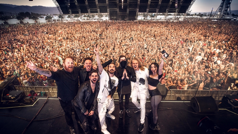 Gavin James pictured on the far left