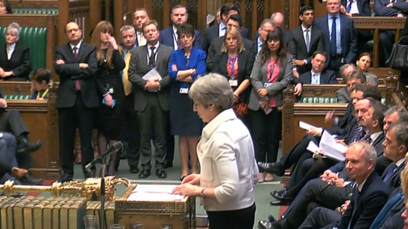 Theresa May said it would not have been worth waiting for the OPCW's findings in Douma