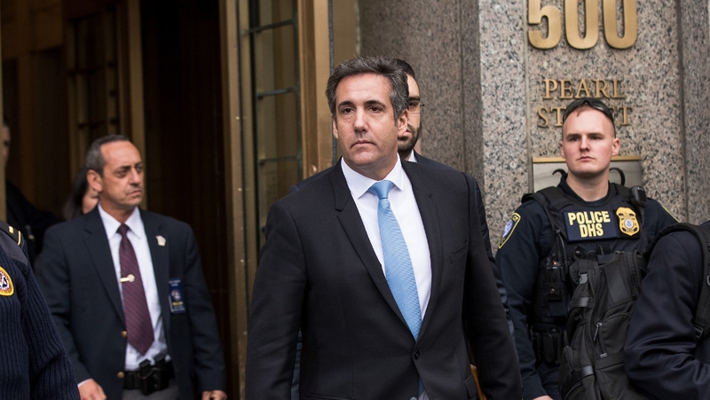 Michael Cohen seen outside the court in New York