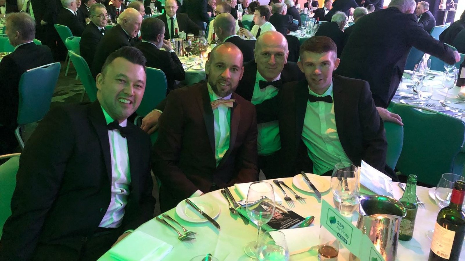 L-R: Alex O'Reilly, Liam George Thomas Heary and Paul Donnelly at the recent 1998 team reunion