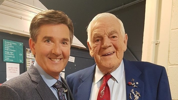 Daniel O'Donnell and Big Tom McBride, in a picture posted by Daniel's Facebook page.