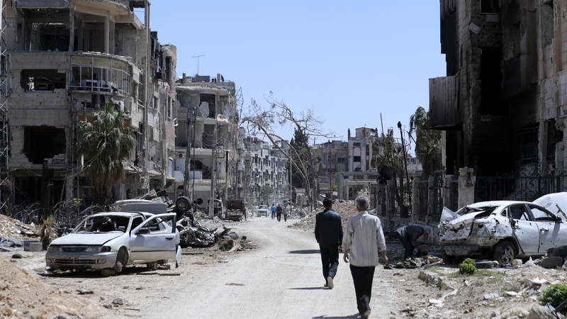 Douma is the site of the suspected gas attack earlier this month