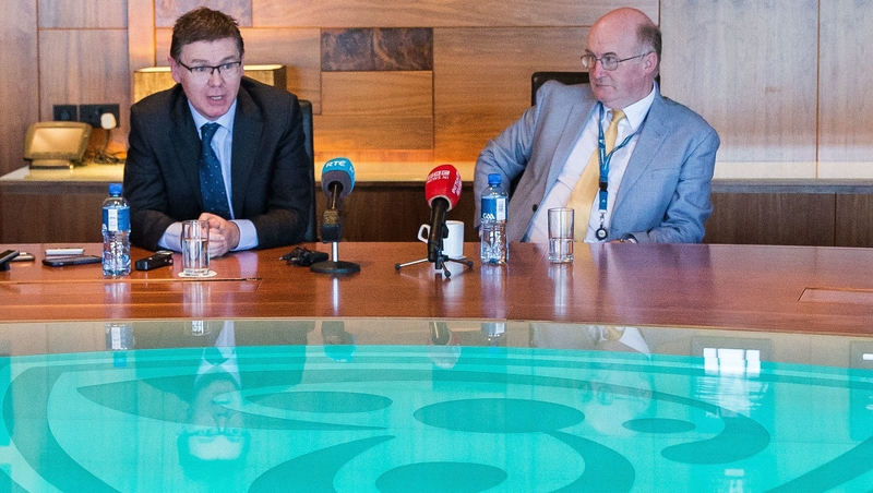 GAA director general Tom Ryan (L) and president John Horan at Croke Park