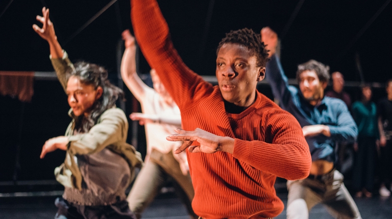 The ensemble of Catherine Young's new dance work State of Exception