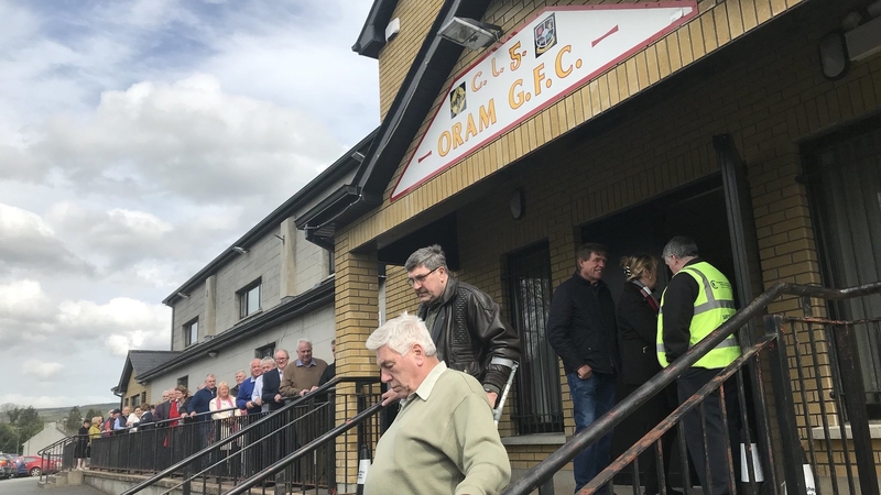 Big Tom is lying in repose at the Oram Community Centre