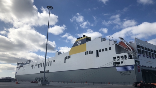 The MV Celine is the world's largest short sea Ro-Ro ship