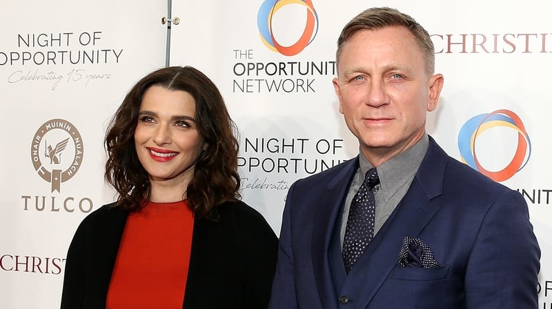 Daniel Craig with wife, Rachel Weisz