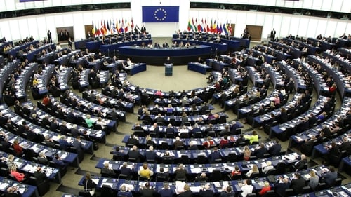 Emmanuel Macron addresses MEPs in Strasbourg