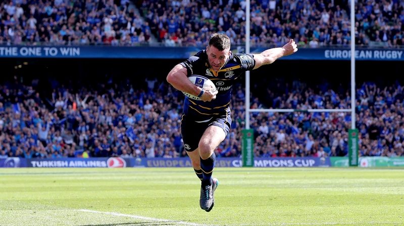 Fergus McFadden scores Leinster's third try