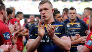 Dan Leavy salutes the fans