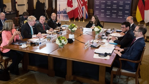 The ministers, meeting in Toronto for two days, discussed tension with Russia, Iran and North Korea