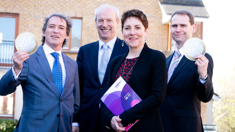 John Hanley from NORD/LB; John O'Connor from the Housing Agency; Sharon Cosgrove, Oaklee Housing and Jason Murphy, Centrus