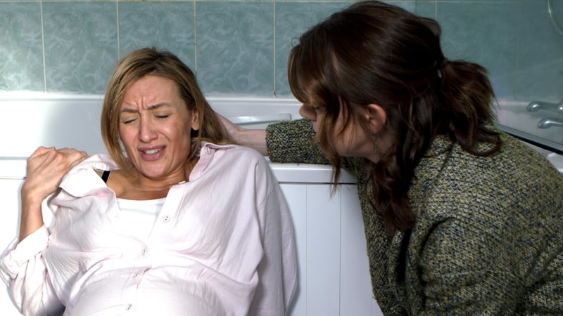 Toyah helps Eva to deliver her baby