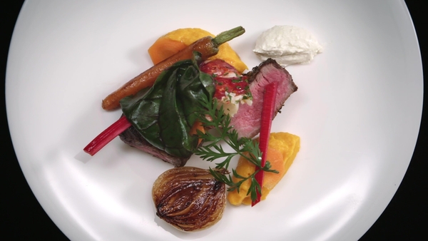 Aged Lambay Island Sirloin, Lobster, Veg & Horseradish Curd