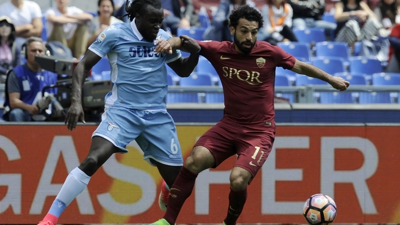Mohamed Salah during his time at the Stadio Olympico