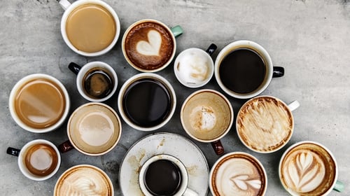 Contains caffeine, water and acrylamide