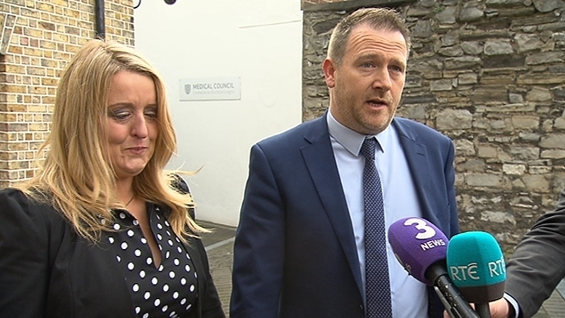 Baby Mark's parents Róisín and Mark Molloy gave their reaction after the verdict was delivered yesterday