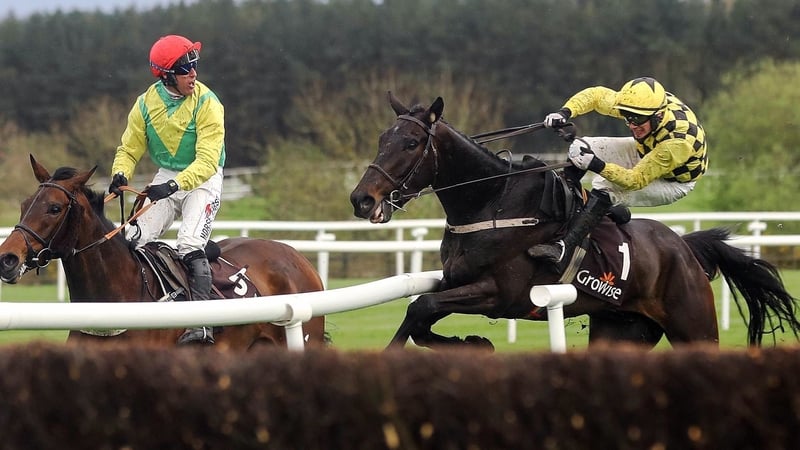 Robbie Power is forced off track by Paul Townend (r)