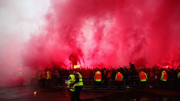 The scene outside Anfield ahead of the Champions League semi-final