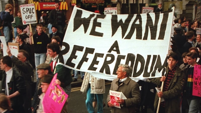 The X Case led to protest marches on both sides of the debate