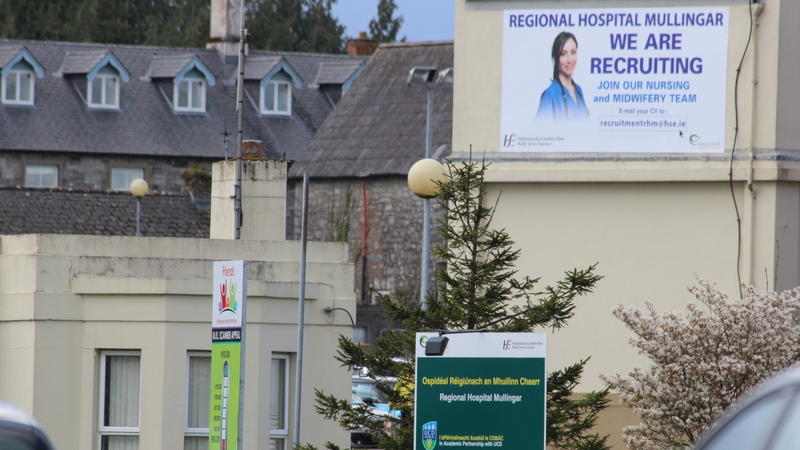 The Midland Regional Hospital in Mullingar says it has 30 jobs to fill in nursing and midwifery (Pic Westmeath Examiner)