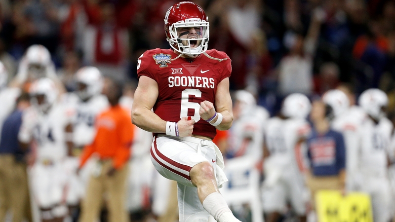 Baker Mayfield Mayfield won the 2017 Heisman Trophy for being the best player in college football and was the first of four quarterbacks taken in the top 10.