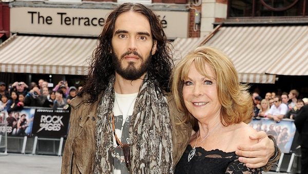 Russell Brand and his mother Barbara