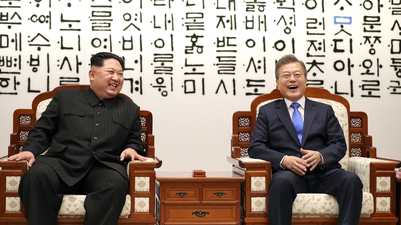Kim Jong-un and Moon Jae-in met in 2018 for a series of summits