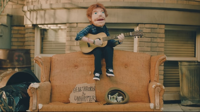 It's official! Ed Sheeran is a . . . puppet