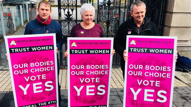 People Before Profit launched its campaign this afternoon calling for a Yes vote on 25 May