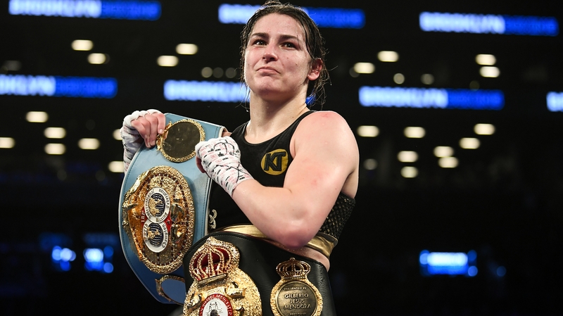 Katie Taylor's four world lightweight belts were up for grabs in her bout with Amanda Serrano