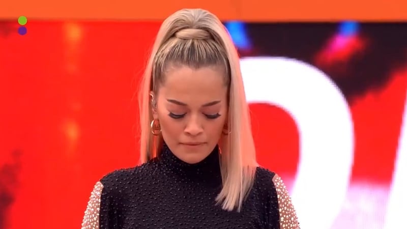 Rita Ora: "It's gonna be hard for me to sing this next song and I'll tell you why".