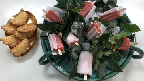 Strawberry Popsicles
